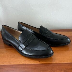 Nine West Black Leather Loafers
